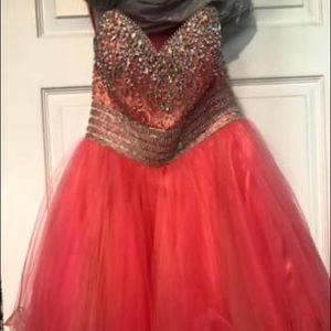 Aspeed formal Coral dress, size small